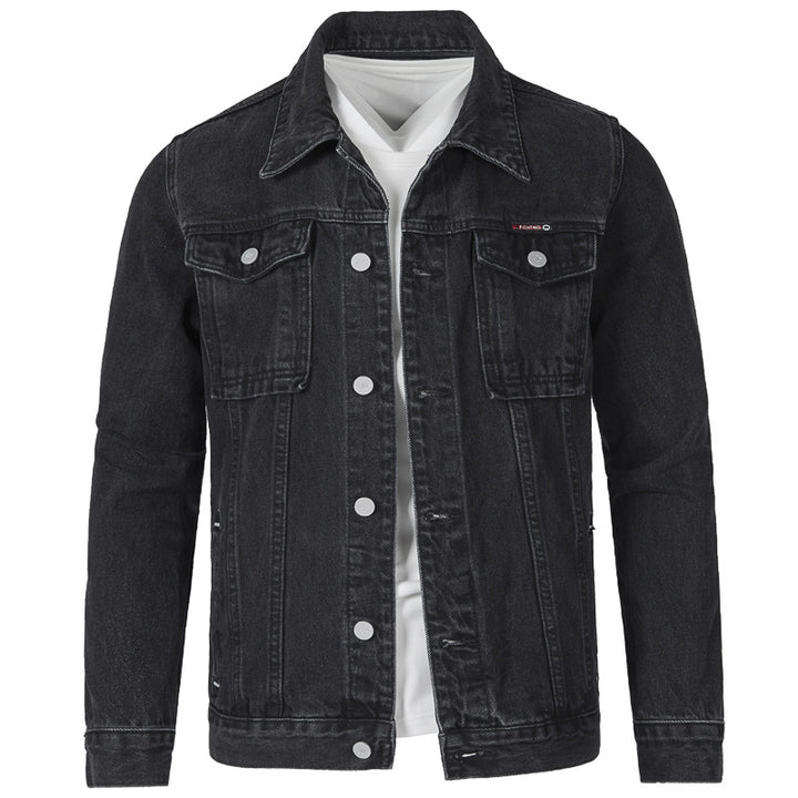 Men's denim jacket with modern Slim-Fit design, practical pockets, and sturdy rivets Lune London
