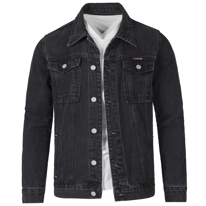 Men's Jeans Jacket In Modern Slim-Fit Design with Practical Pockets and Sturdy Rivets Lune London