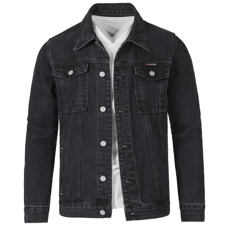 Men's Jeans Jacket In Modern Slim-Fit Design with Practical Pockets and Sturdy Rivets Lune London