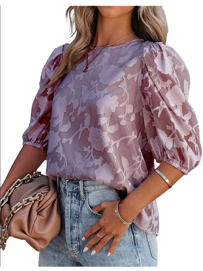 Ladies embroidered flower jacket Lune London