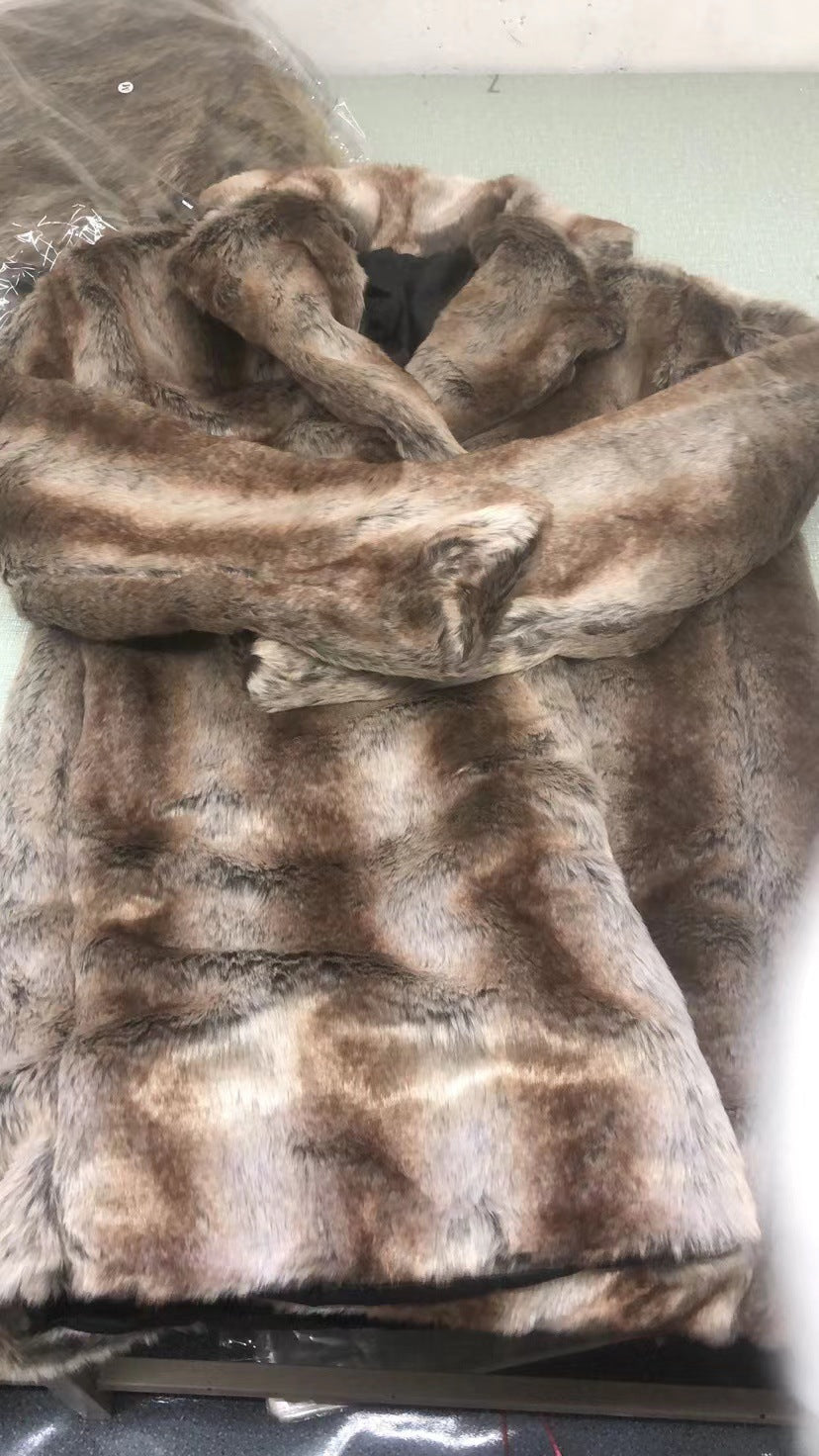 Men's Elegant Faux Fur Coat Lune London
