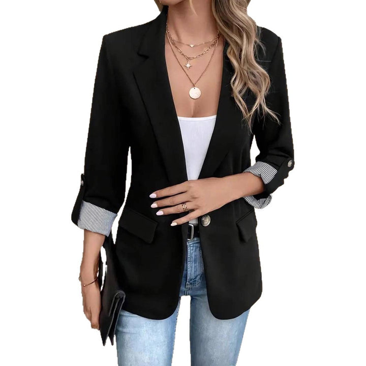 Women's elegant blazer with striped lining and stylish pockets Lune London