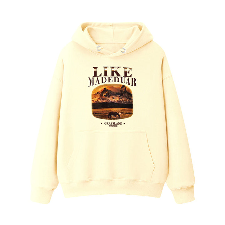Women's hoodie with artistic landscape motif Chic & Stil