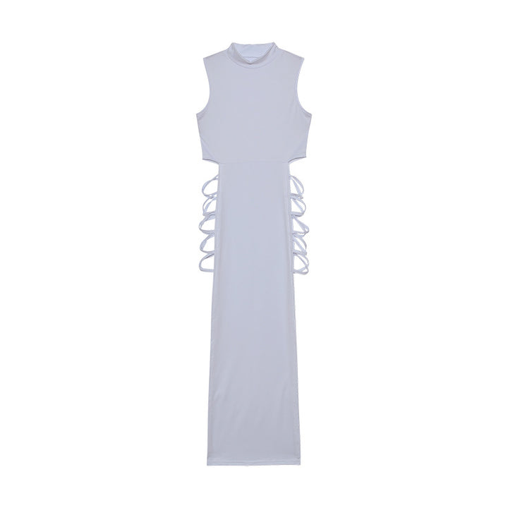 Maxi dress for women with side lace detail Lune London
