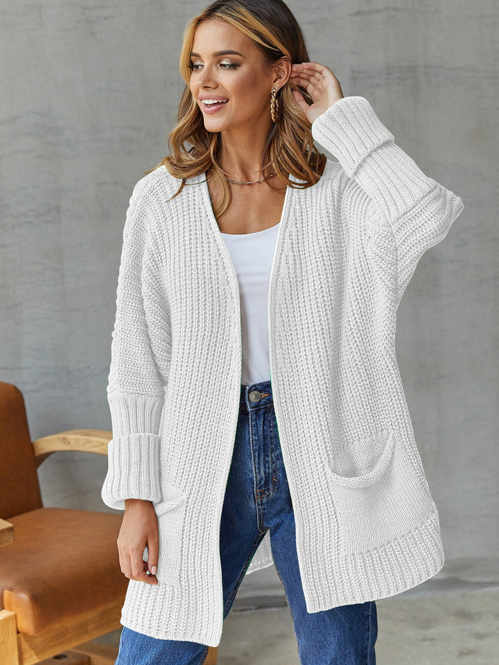 Cardigan pour femmes à l'avant ouvert et avec de grandes poches Chic & Stil