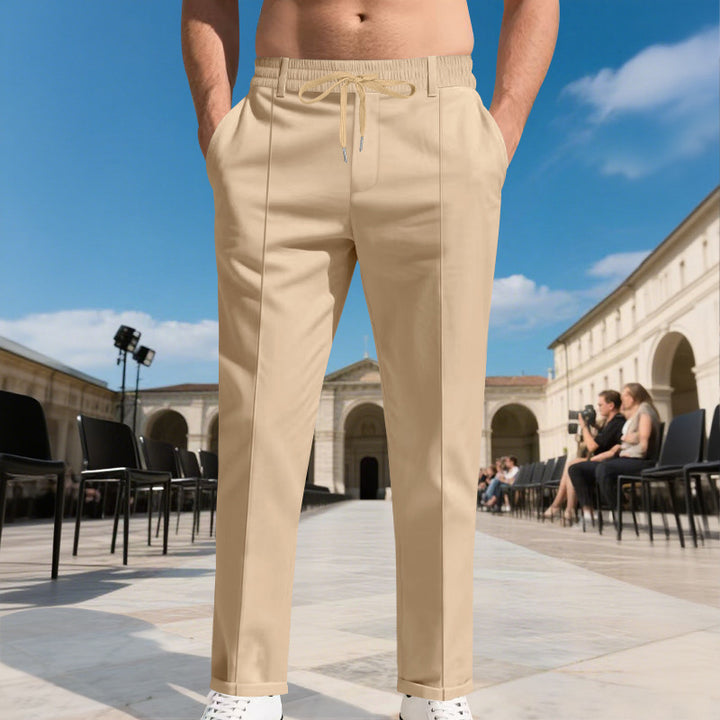 Lune London Elegant leisure pants for men with elastic waistband