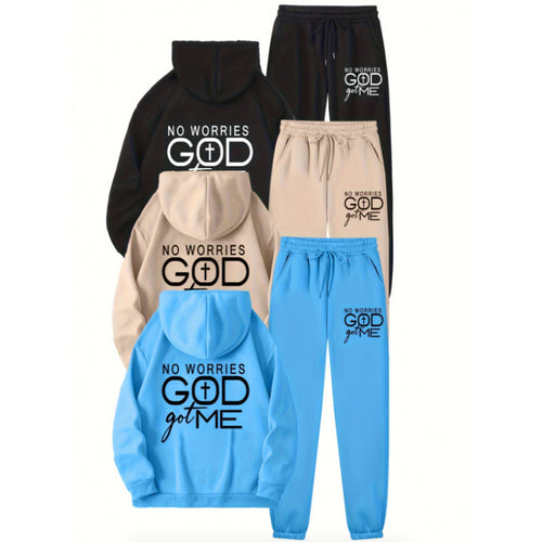 Women’s sporty hoodie and jogger set with inspiring motif Lune London