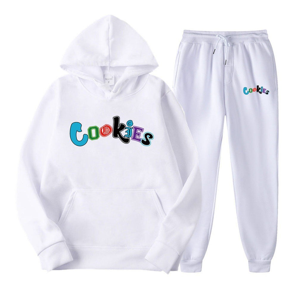 Women's Hoodie and Jogging Pants Set with Colorful Graphic Print Chic & Stil