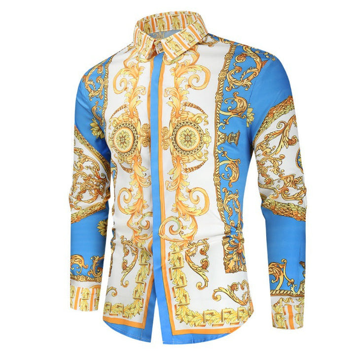 Men's Luxury Shirt with Impressive Baroque Pattern Lune London