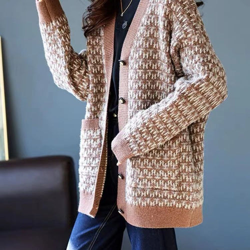 Lune London modern graphic design women's cardigan