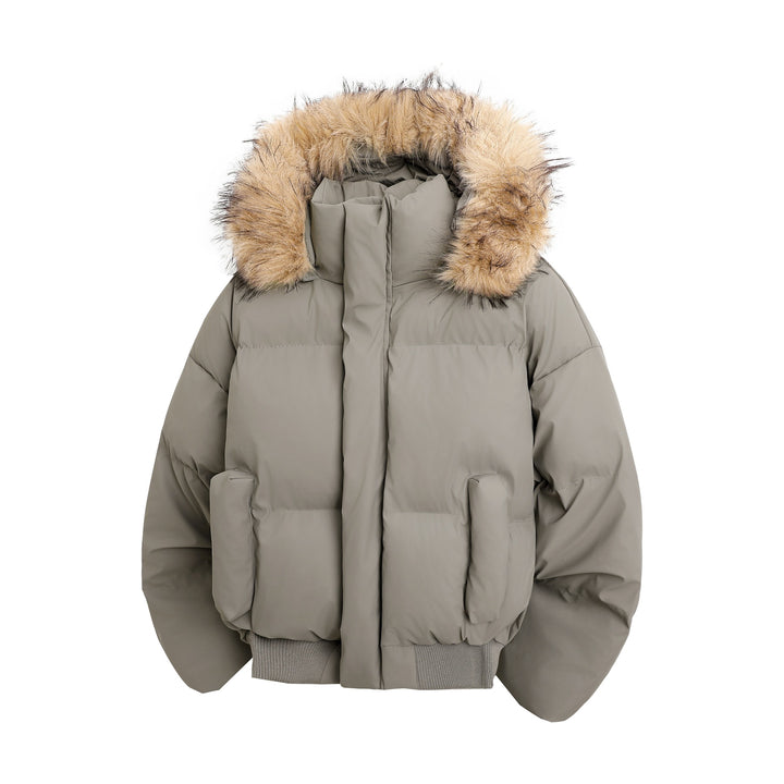 Veste matelassée tendance pour dames avec garniture en fausse fourrure douillette et poches pratiques Lune London
