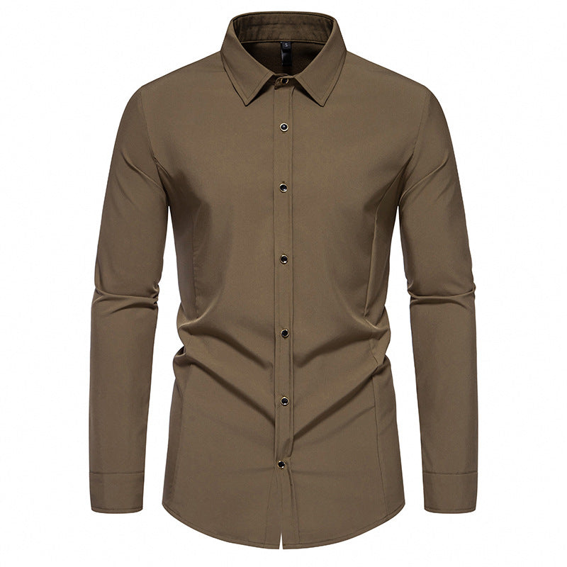 Trendy long sleeve shirt for men with a chic elegant cut Lune London