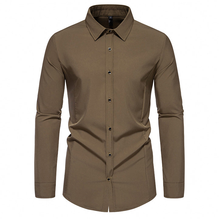 Trendy long sleeve shirt for men with a chic elegant cut Lune London