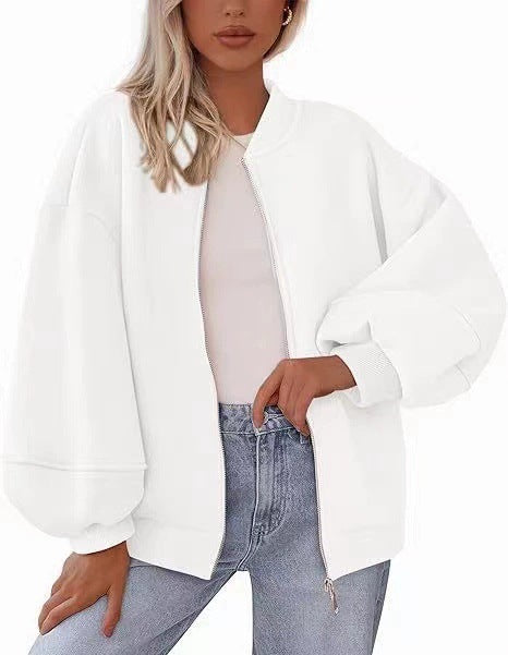 Ladies Oversized Chic Sweat Jacket