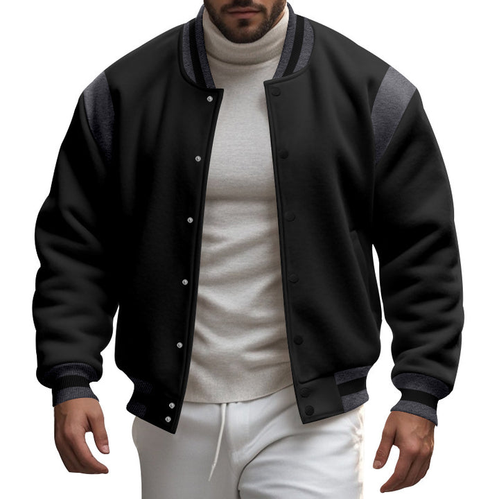 Veste bomber sportive pour hommes avec manches contrastées Lune London