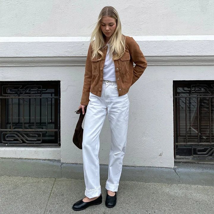 Ladies Chic and Stylish Suede Jacket