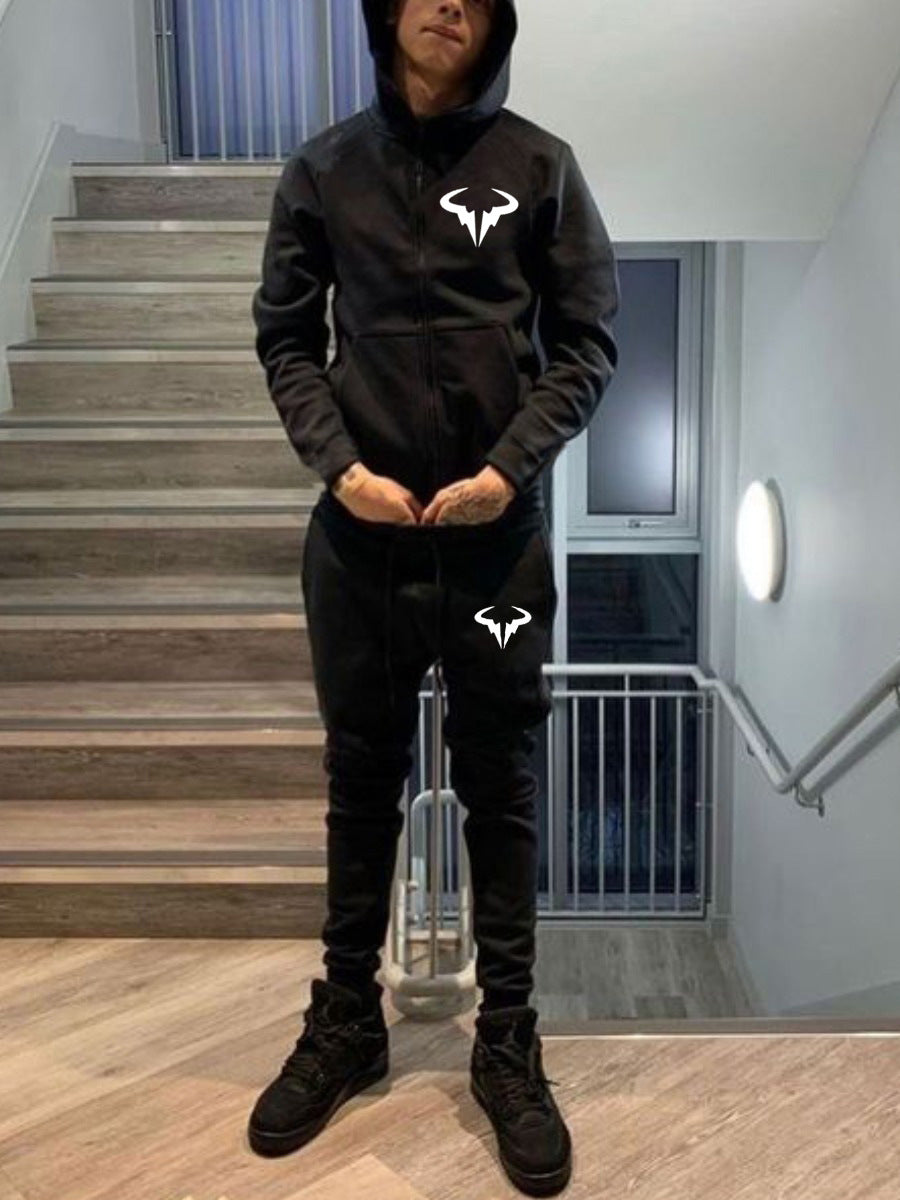 Men's Sporty Hooded Sweatshirt with Matching Jogging Set Lune London