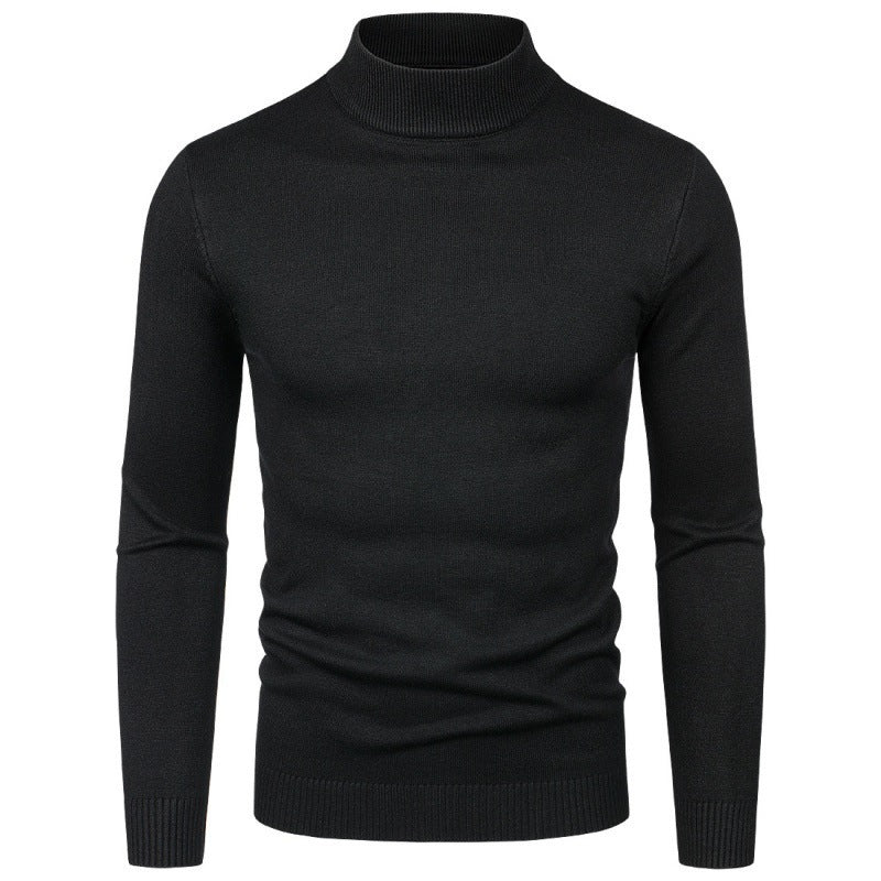 Elegant turtleneck sweater for men in fine cotton blend Lune London