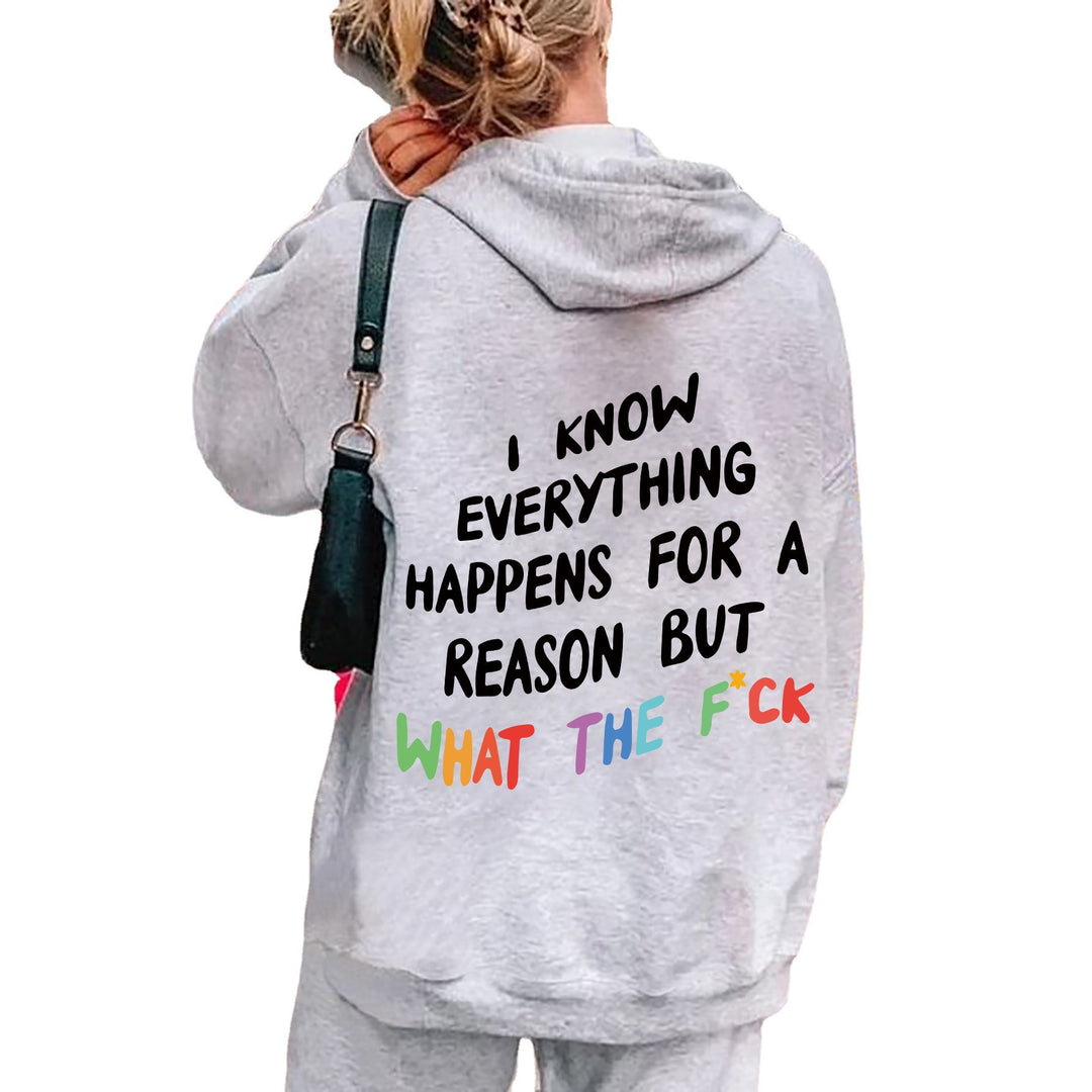 Women's hoodie with inspiring lettering and loose fit Lune London