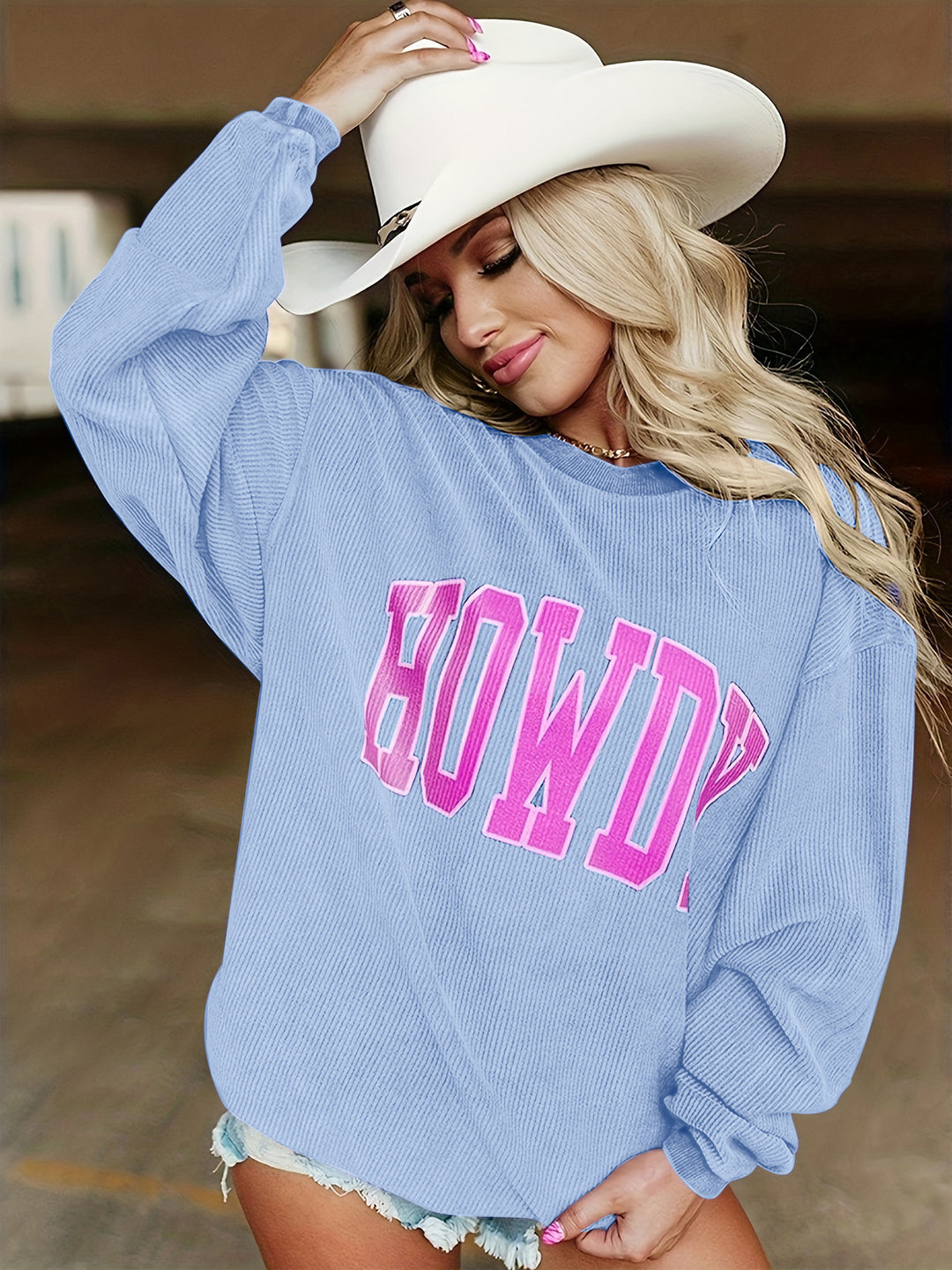 Women Casual Sweater with Print and Loose Fit Lune London