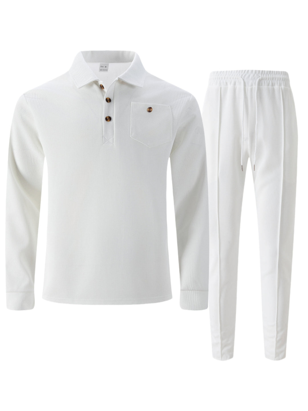 Leisure set for men with a structured modern design and practical buttons Lune London