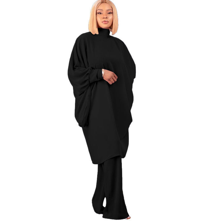 Lune London oversized set with high collar and wide sleeves for women