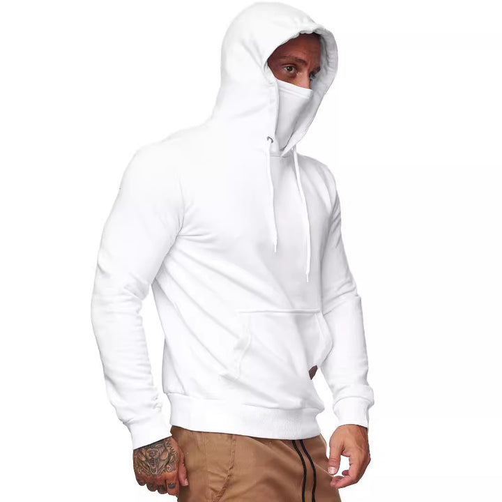 Men's hoodie with multifunctional collar Lune London