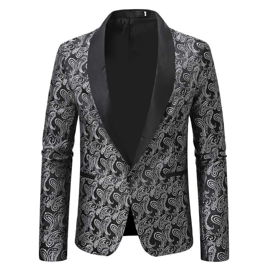 Veste de smoking extravagante pour hommes avec motif Paisley Lune London