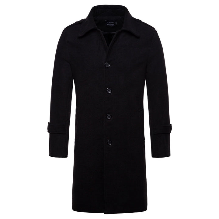 Elegant wool coat for men in classic cut with practical pockets Lune London
