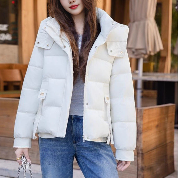Veste matelassée à la mode pour femmes avec col montant et poches pratiques Chic & Stil