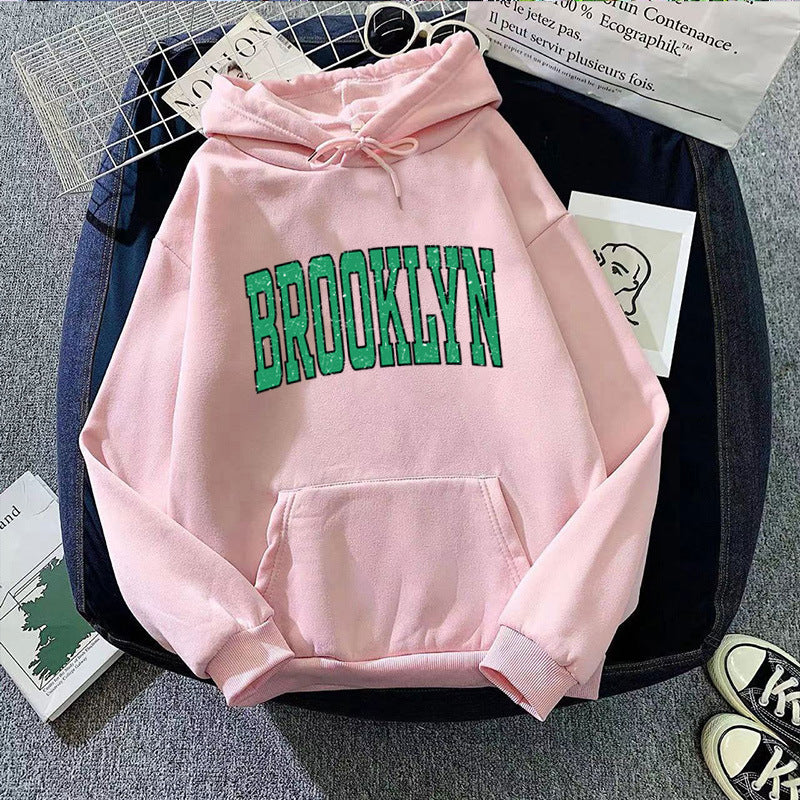 Women's Hoodie with Casual Brooklyn Print Chic & Stil