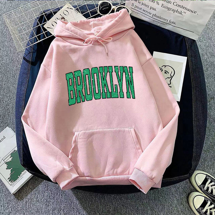 Women's Hoodie with Casual Brooklyn Print Chic & Stil