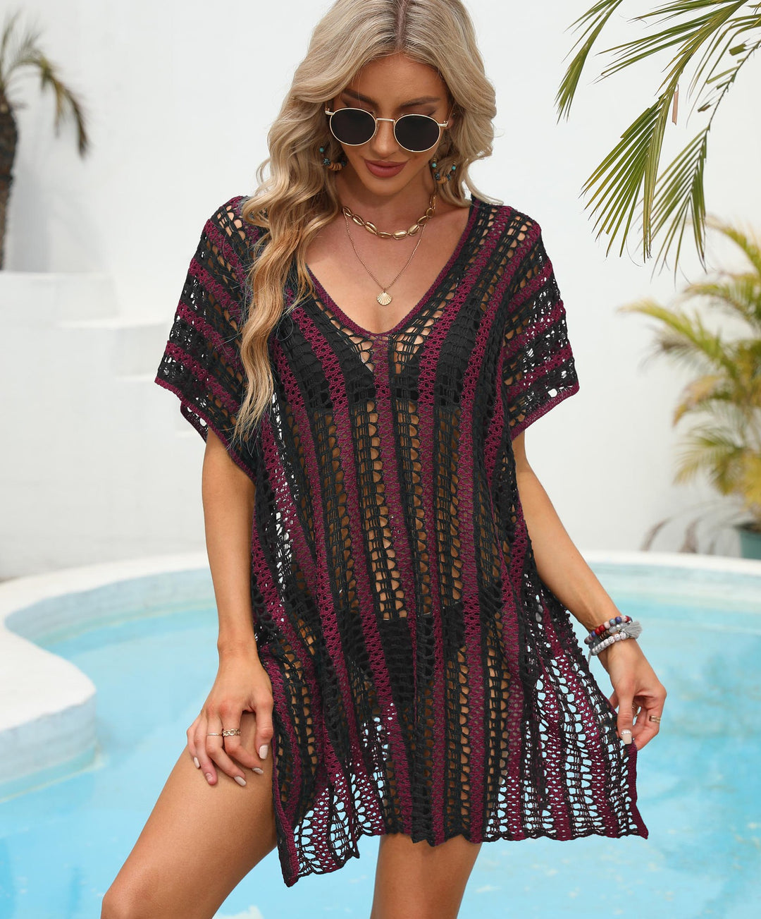 Lune London Women's Crochet Beach Tunic