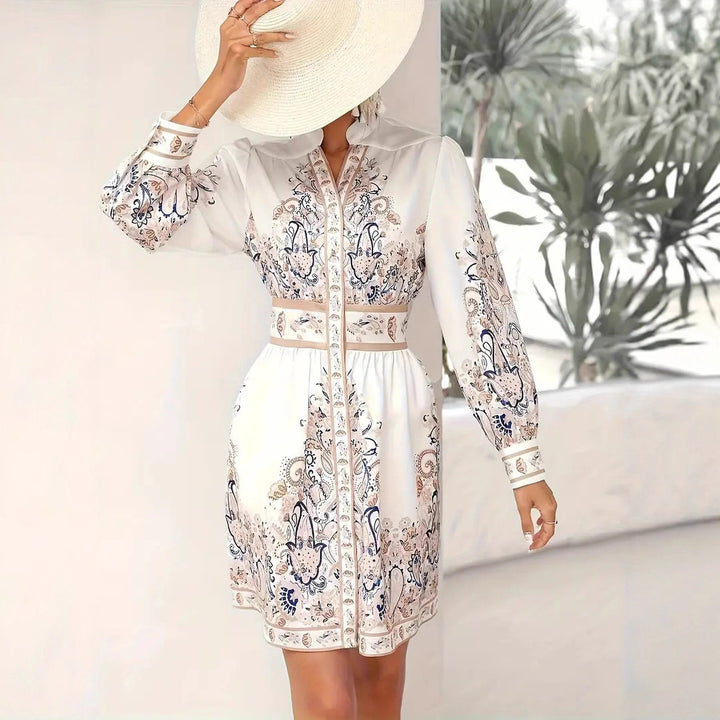 Elegant summer dress with floral print for ladies Lune London