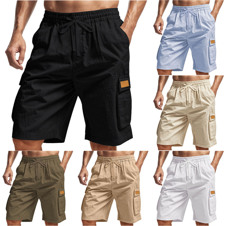 Casual cargo shorts for men with elastic waistband and multifunctional side pockets Lune London