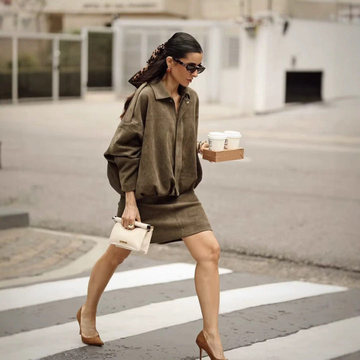 Women Oversized Jacket In Casual Style Lune London