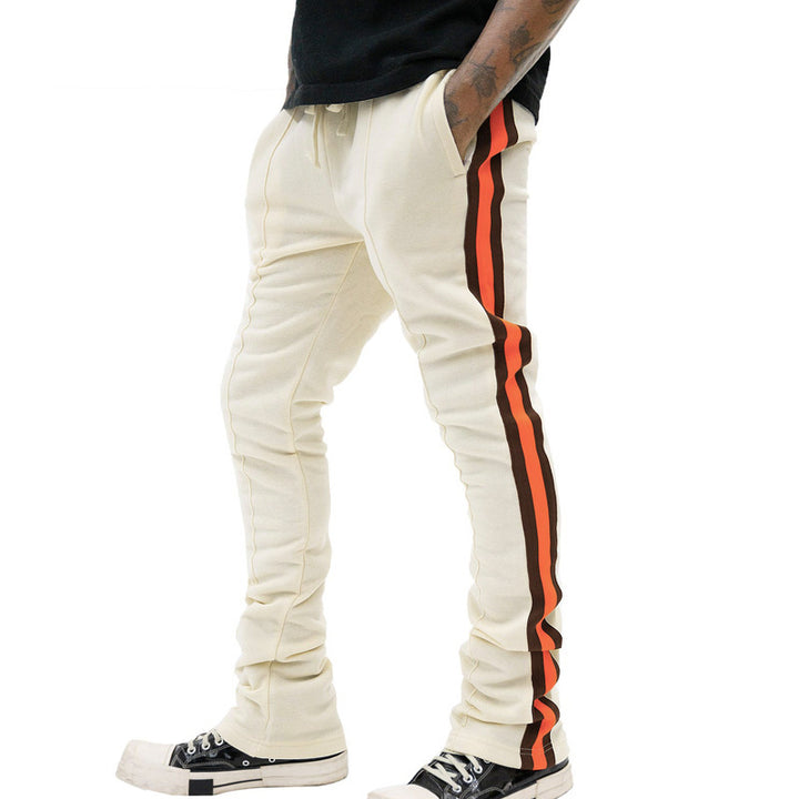 Stylish sweatpants for men with adjustable waistband and contrasting side elements Lune London