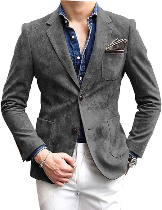 Elegant velvet jacket for men with a modern cut and refined details Lune London