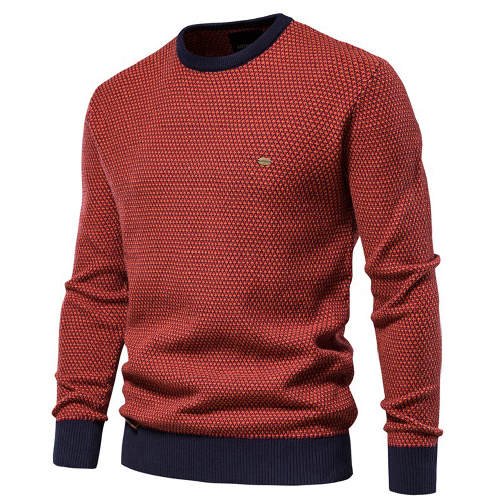Men's Knit Pullover In A Modern Honeycomb Pattern with A Pleasant Wearing Feeling Lune London
