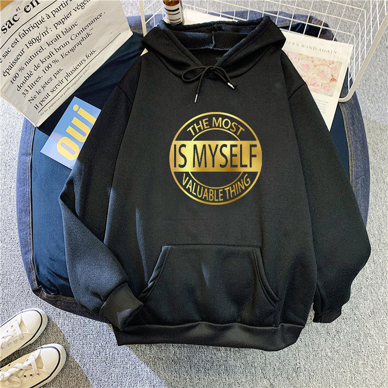 Women's hoodie with inspiring lettering Chic & Stil