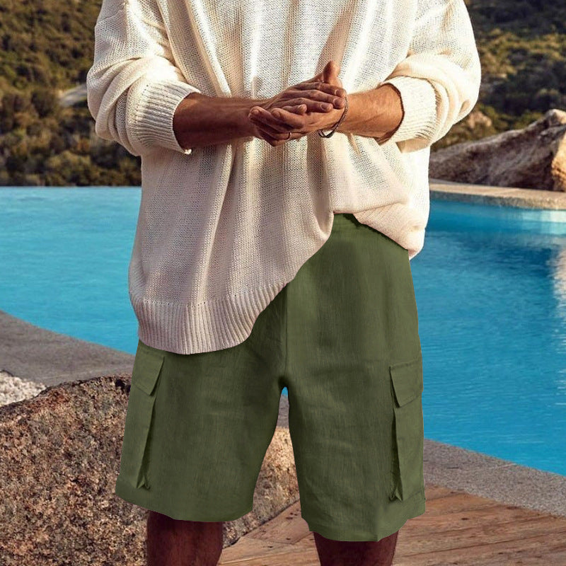 Casual cargo shorts for men with practical side pockets and comfortable fit Lune London