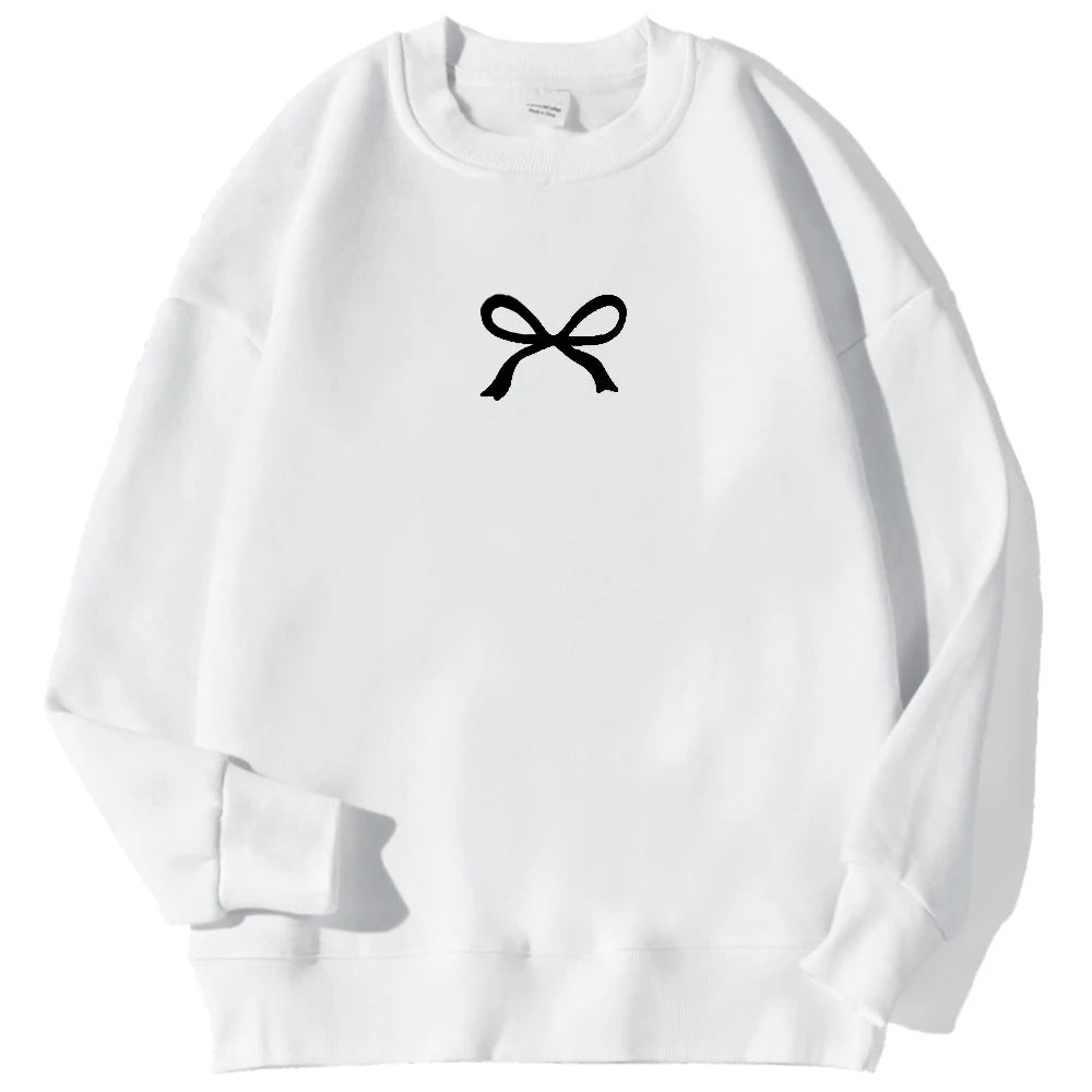Sweat à capuche confortable pour femmes avec motif de nœud à la mode Chic & Stil