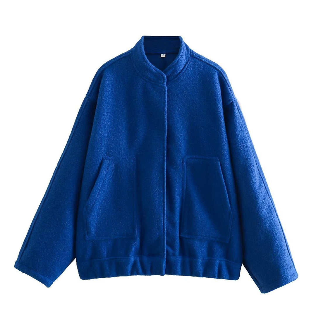 Ladies oversized fleece jacket with side pockets Lune London