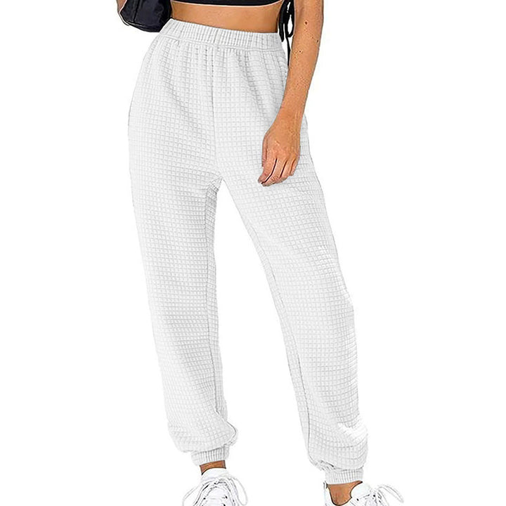 Women’s leisure trousers in textured fabric with elastic waist Chic and Style