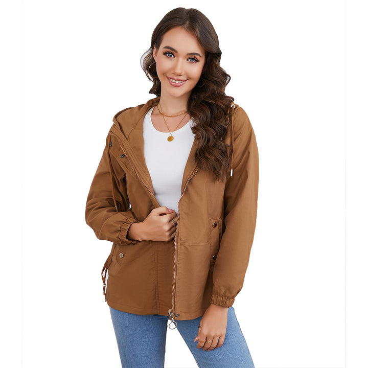 Ladies lightweight windbreaker with adjustable waist Lune London
