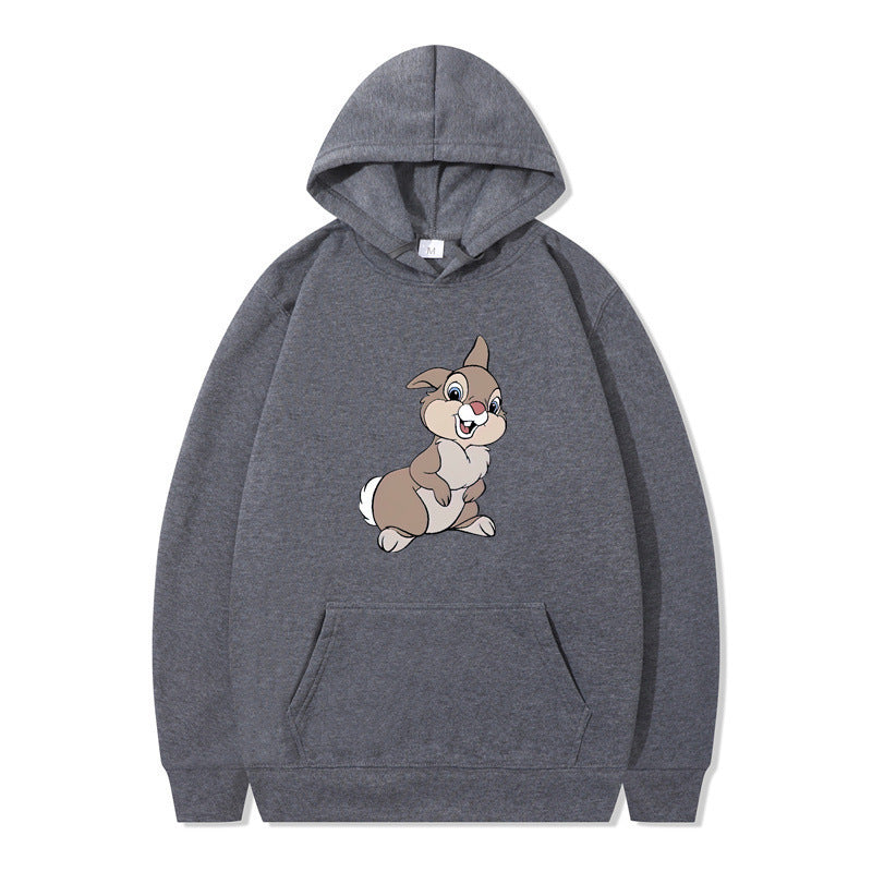 Women's hooded sweatshirt with cute rabbit design and comfortable kangaroo pockets Lune London