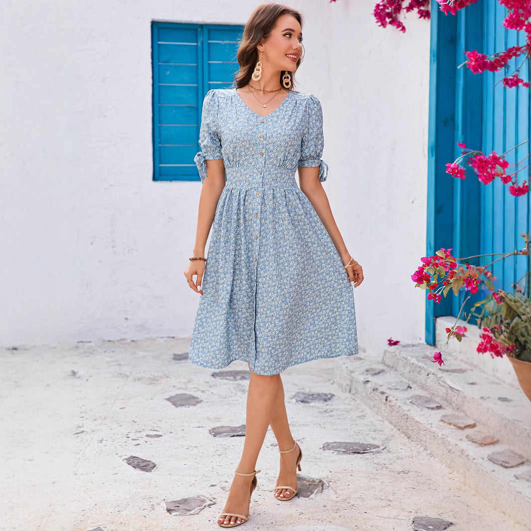 Ladies Vintage Leisure Button-Down Dress Lune London