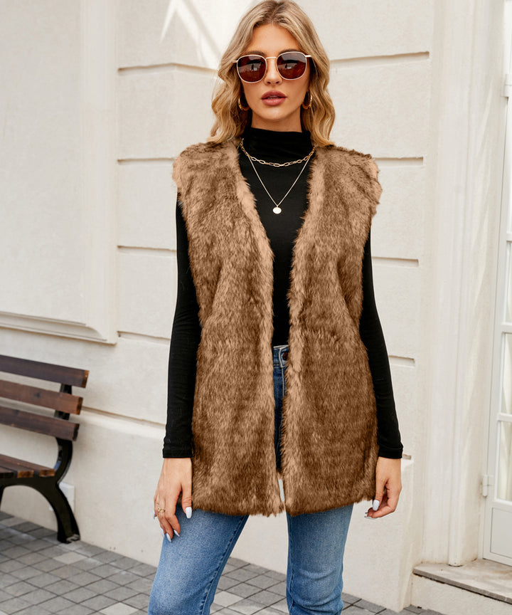 Ladies High Quality Faux Fur Jacket Lune London