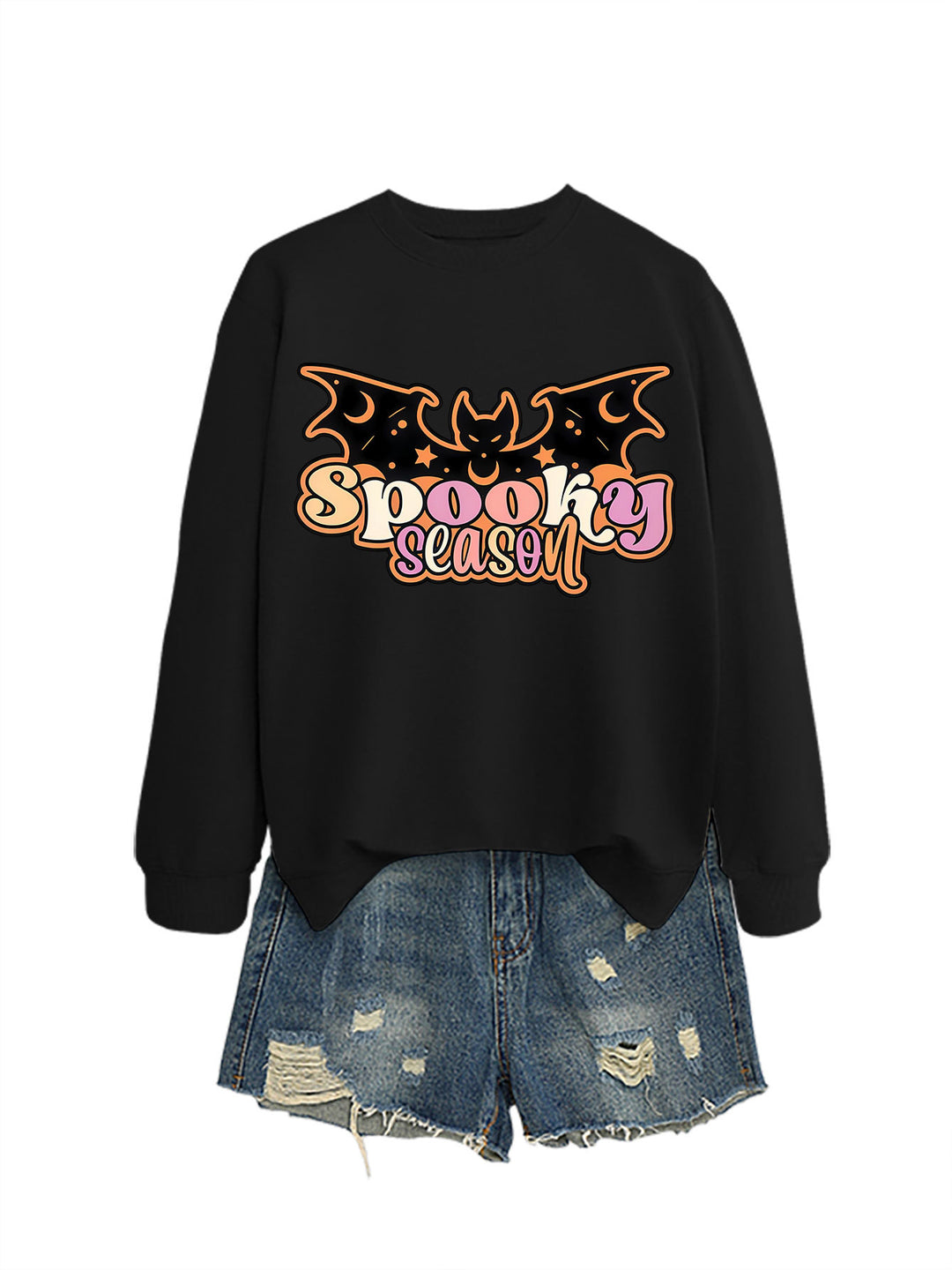 Sweatshirt pour femmes avec design créatif d'Halloween Chic & Stil