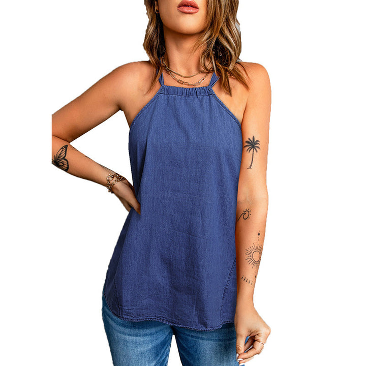Women's lightweight summer top with spaghetti straps Lune London
